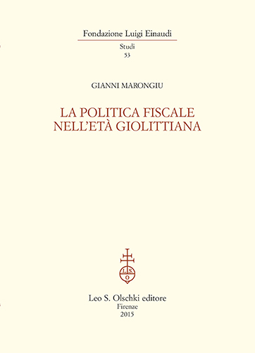 9788822263896-La politica fiscale nell'età giolittiana.