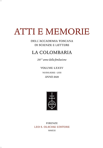 9788822267597-Accademia toscana di scienze e lettere «La Colombaria». Atti e memorie.