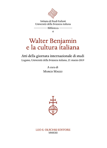 9788822268082-Walter Benjamin e la cultura italiana.