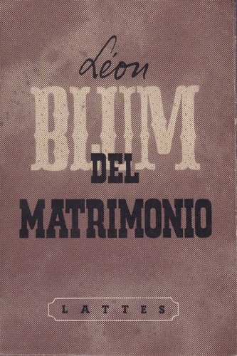 Del matrimonio.