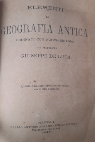 Elementi di geografia antica.