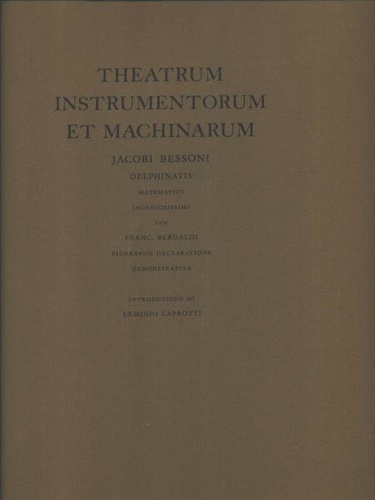 Theatrum instrumentorum et machinarum.