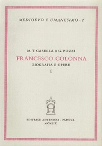9788884550002-Francesco Colonna. Biografia e opere.