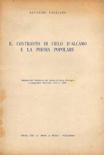 Il contrasto di Cielo d'Alcamo e la Poesia popolare.