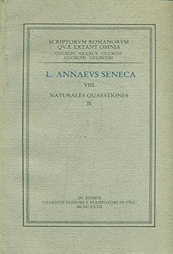 VIII. Naturales quaestiones II.