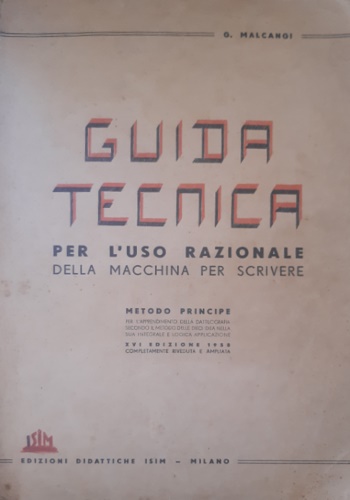 Guida tecnica per l'uso razionale della macchia per scrivere.