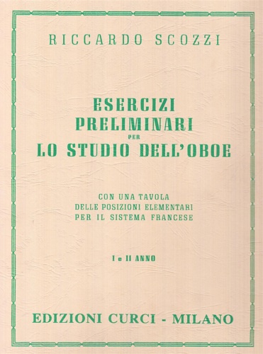 9788848502275-Esercizi preliminari per lo studio dell'Oboe. Con una tavola delle posizioni ele