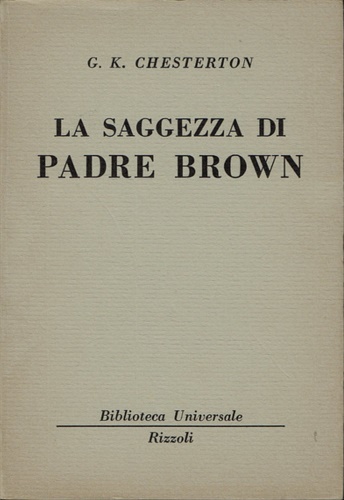 La saggezza di Padre Brown.