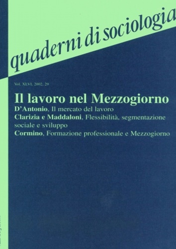 9788870119299-Quaderni di sociologia. Vol. 29: Il lavoro nel Mezzogiorno.