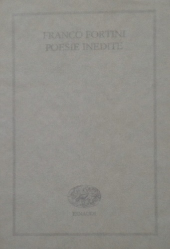 Poesie inedite.