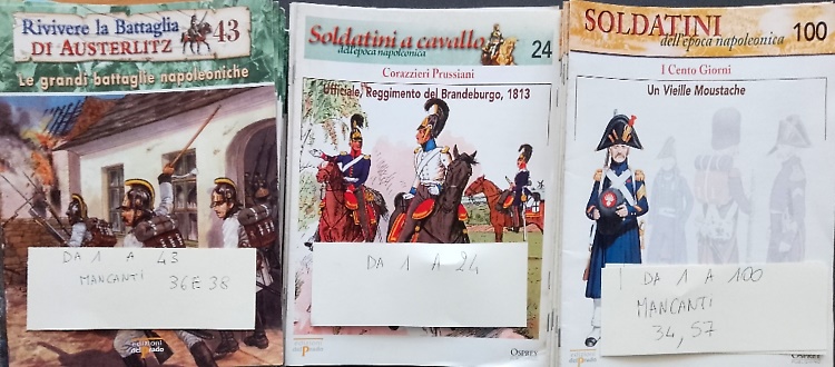 Soldatini dell'epoca napoleonica. Soldatini a cavallo. Rivivere  la Battaglia di