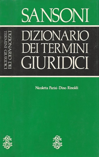 Dizionario dei termini giuridici.