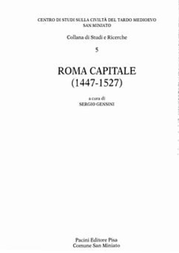 9788877810922-Roma capitale (1447-1527).