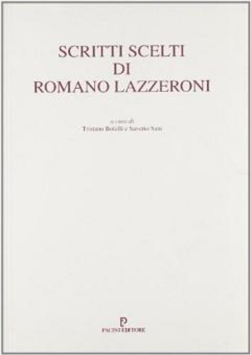 9788877811813-Scritti scelti di Romano Lazzeroni.