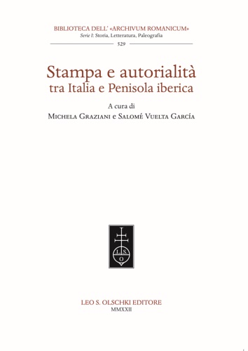 9788822268532-Stampa e autorialità tra Italia e Penisola iberica.