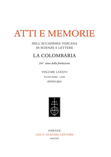 9788822268273-Accademia toscana di scienze e lettere «La Colombaria». Atti e memorie. Vol. LXX
