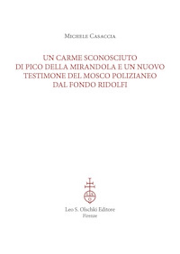 9788822233271-Un carme sconosciuto di Pico della Mirandola e un nuovo testimone del Mosco poli