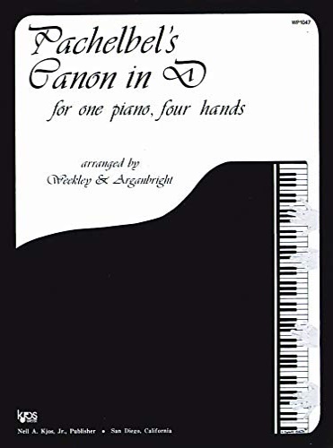 Pachelbel's canon in D. For one piano four hands.
