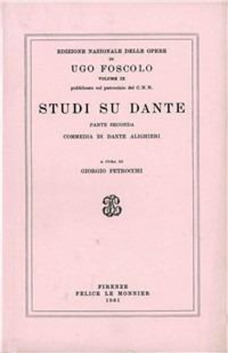 9788800811224-Studi su Dante. Vol.II: Articoli della Edinburgh Review. Discorso sul testo dell