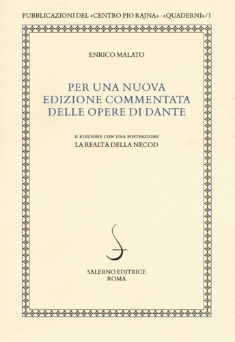 9788869731792-Per una nuova edizione commentata delle opere di Dante.