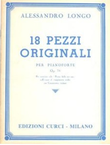 18 pezzi originali.per pianoforte Op. 74.