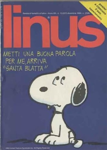Linus. Anno XX Dicembre 1984. N°12 (237).