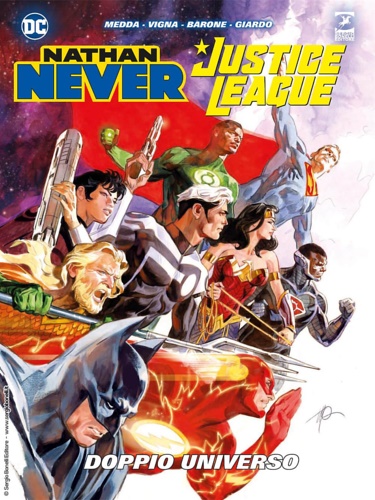 9788869617607-Nathan Never, Justice league. Doppio Universo.