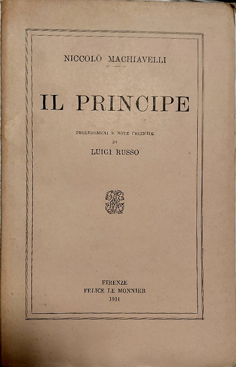 Il Principe.
