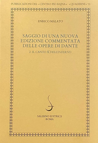 9788869735011-Saggio di una nuova edizione commentata delle opere di Dante vol.2. Il canto X d