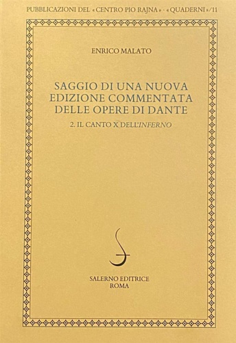 9788869735011-Saggio di una nuova edizione commentata delle opere di Dante vol.2. Il canto X d