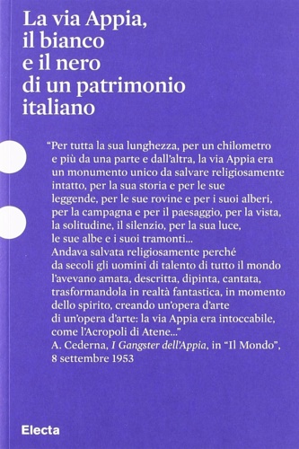 9788837087050-La via Appia, il bianco e il nero di un patrimonio italiano.