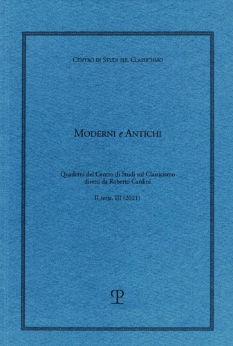 9788859622307-Moderni e Antichi. Quaderni del Centro di Studi sul Classicismo. II serie, II (2