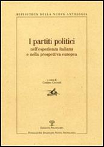 9788859600411-I partiti politici nell'esperienza italiana e nella prospettiva europea.
