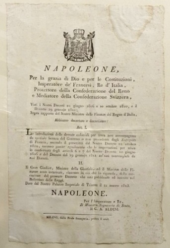 Decreto Napoleonico.