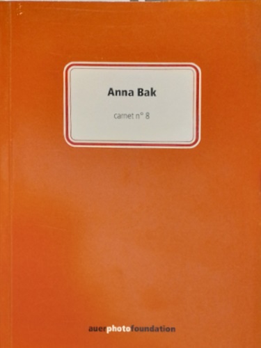 Anna Bak, Carnet No 8 . Essais 1970-1996.