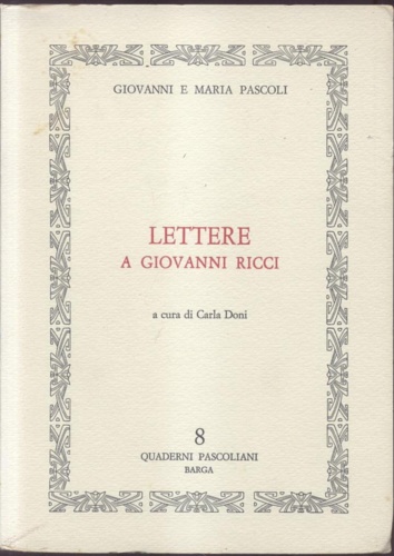 Lettere a Giovanni Ricci.