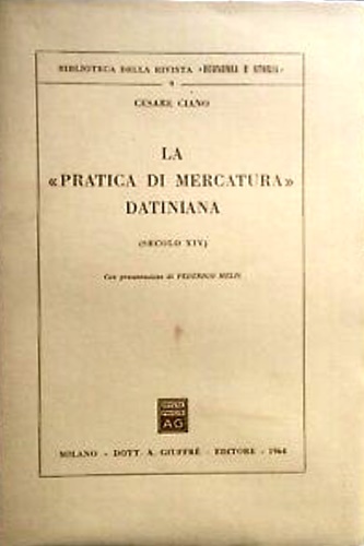 9788814048753-La «pratica» di mercatura datiniana (sec. XIV).