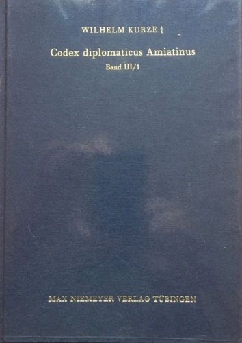 9783484801516-Codex diplomaticus Amiatinus. Band III/1. Profilo storico e materiali supplement