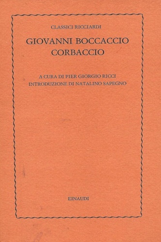Giovanni Boccaccio Corbaccio.