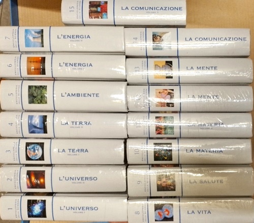 Enciclopedia della Scienza.  Storia, idee, tecnologie. Serie completa 15 volumi.