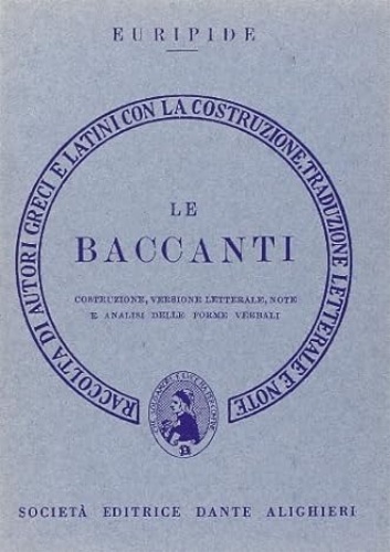 9788853422408-Le Baccanti.
