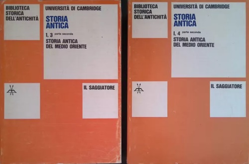 Storia Antica. Vol I,parte 3 e parte 4.. Il Medio Oriente e l'Area Egea.1380-100