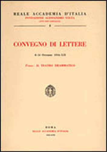 Tema: Il teatro drammatico.