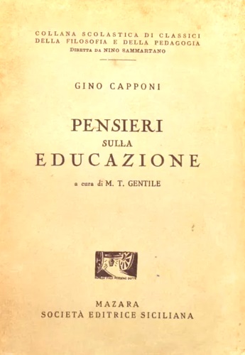 Pensieri sulla educazione.