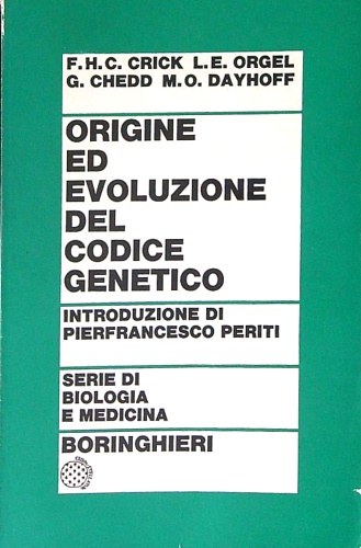 Origine ed evoluzione del codice genetico