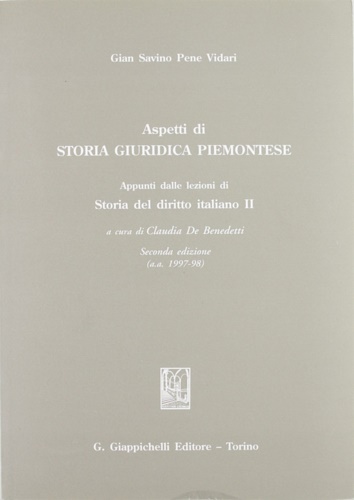 9788834871522-Aspetti di storia giuridica piemontese.