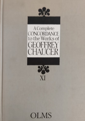 9783487098210-A Rhyme Concordance to the Poetical Works of Geoffrey Chaucer. Volume I: