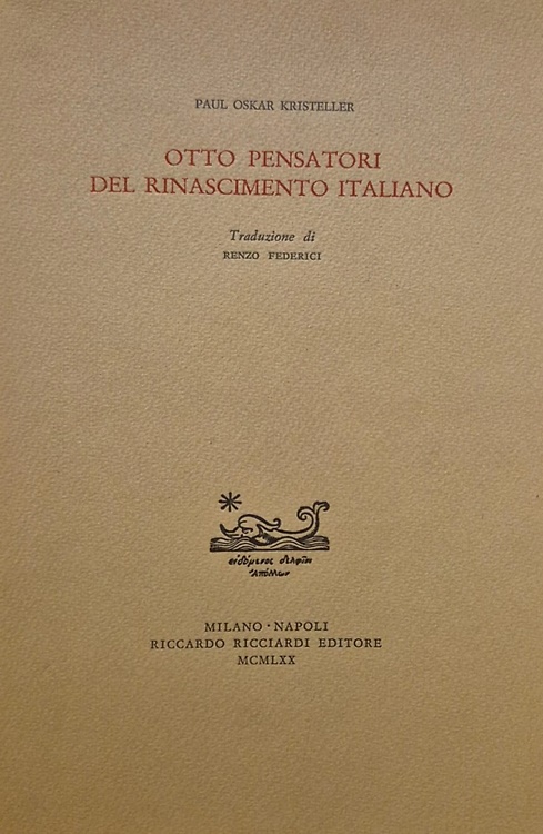 Otto pensatori del Rinascimento italiano.