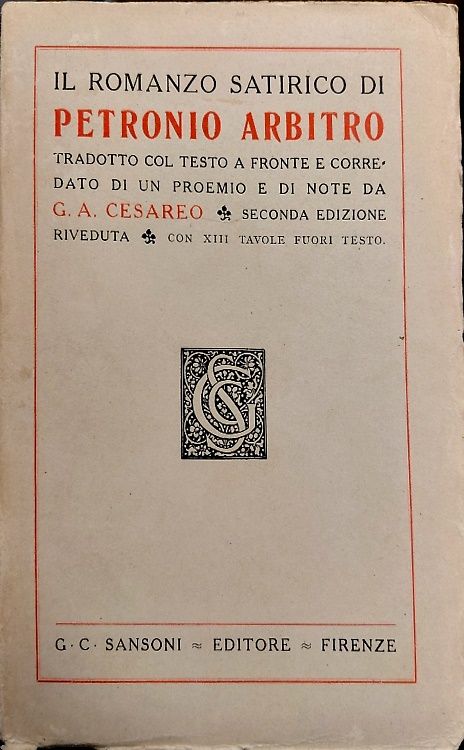 Il Romanzo satirico.