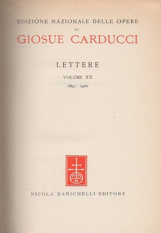 Lettere. Volume XX: 1897-1900.